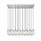 Z-Lite Arden Linear Chandelier, 23-Light, 18 In.W x 54 In.L x 12 In.H, Brushed Nickel/Clear 651P-23L-BN - alternate 8